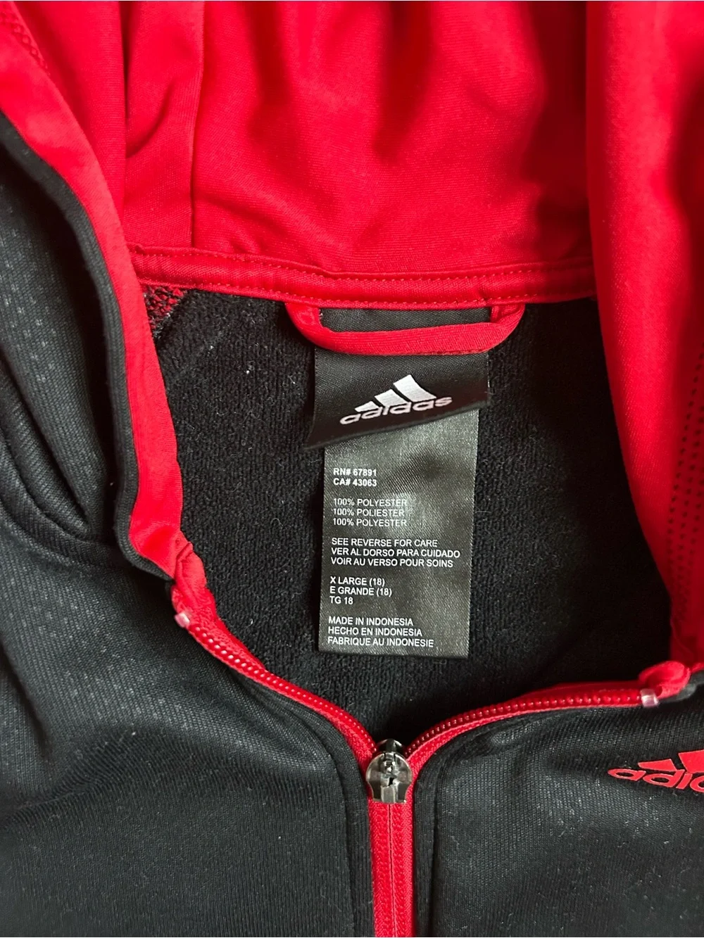 Adidas Zip Up Hoodie